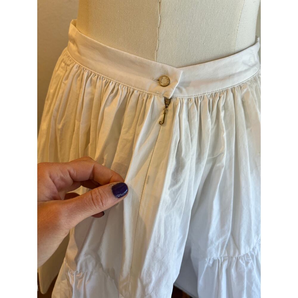 Juicy Couture White Cotton Ruffled Mini Skirt Size 4 NEW With Tags - Picture 4 of 11